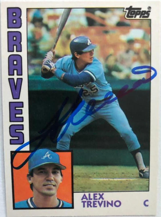 Alex Trevino Autographed 1984 Topps Traded #120T Atlanta Braves Card