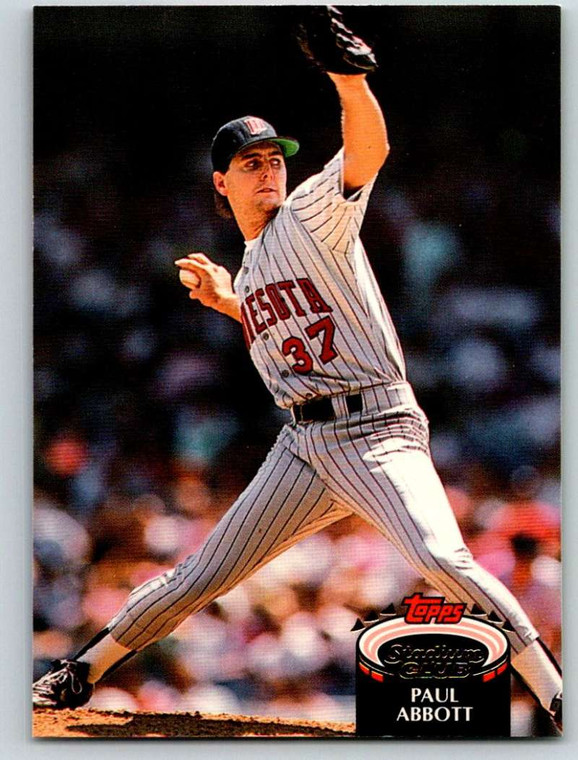 1992 Stadium Club #567 Paul Abbott VG Minnesota Twins 