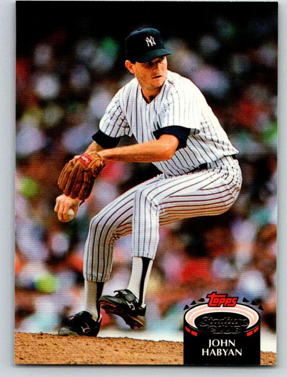 1992 Stadium Club #576 John Habyan VG New York Yankees 