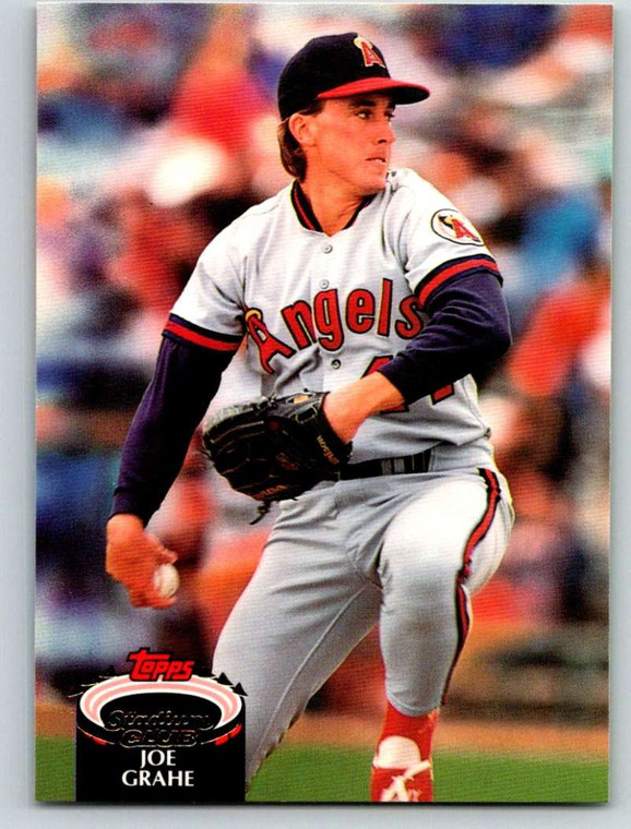 1992 Stadium Club #579 Joe Grahe VG California Angels 