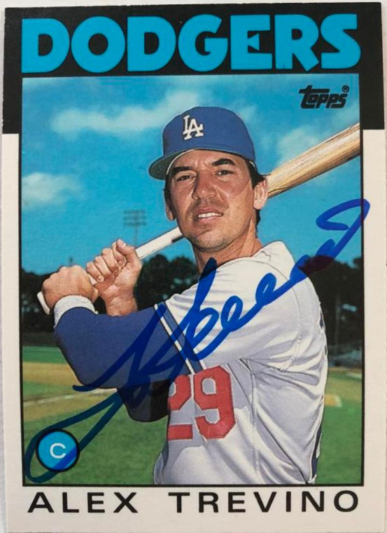 Alex Trevino Autographed 1986 Topps Traded #116T