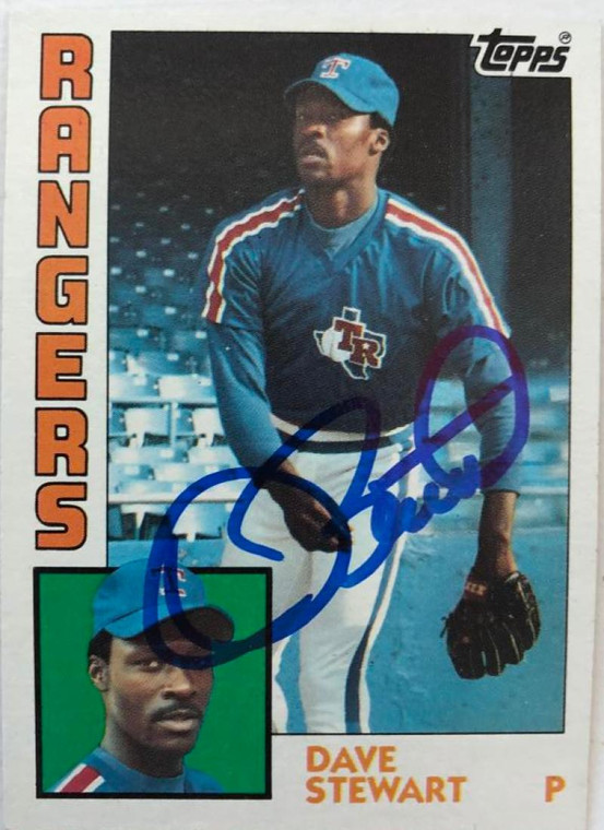 SOLD 5311 Dave Stewart Autographed 1984 Topps #352