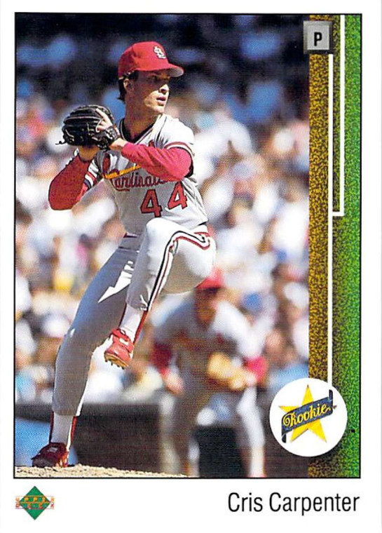 1989 Upper Deck #8 Cris Carpenter VG RC Rookie St. Louis Cardinals 