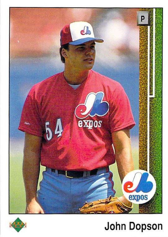 1989 Upper Deck #57 John Dopson VG RC Rookie Montreal Expos 