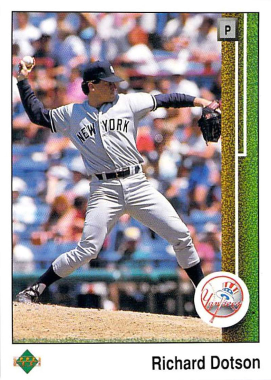 1989 Upper Deck #80 Richard Dotson VG New York Yankees 
