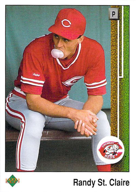 1989 Upper Deck #29 Randy St. Claire VG Cincinnati Reds 