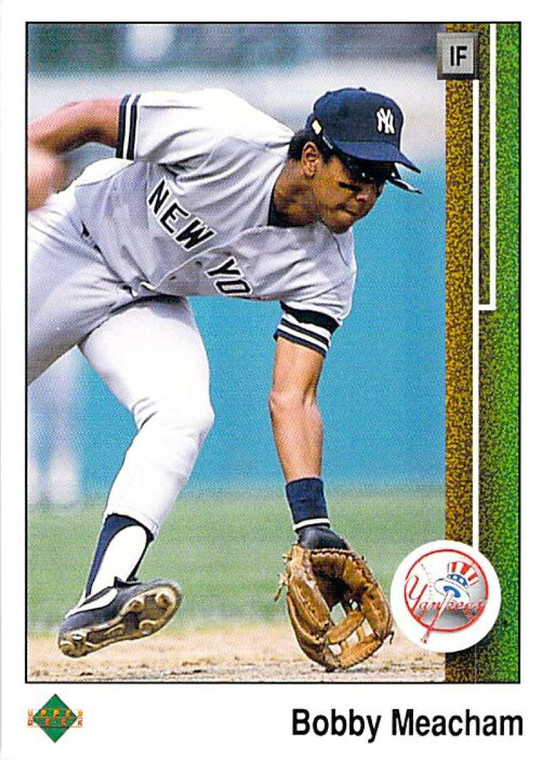 1989 Upper Deck #77 Bobby Meacham VG New York Yankees 