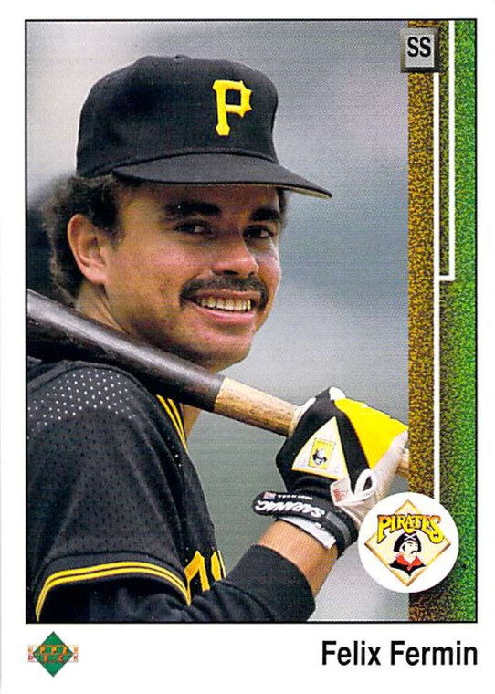 1989 Upper Deck #88 Felix Fermin VG Pittsburgh Pirates 