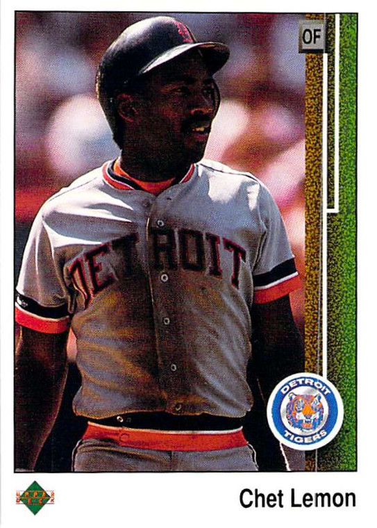 1989 Upper Deck #128 Chet Lemon VG Detroit Tigers 