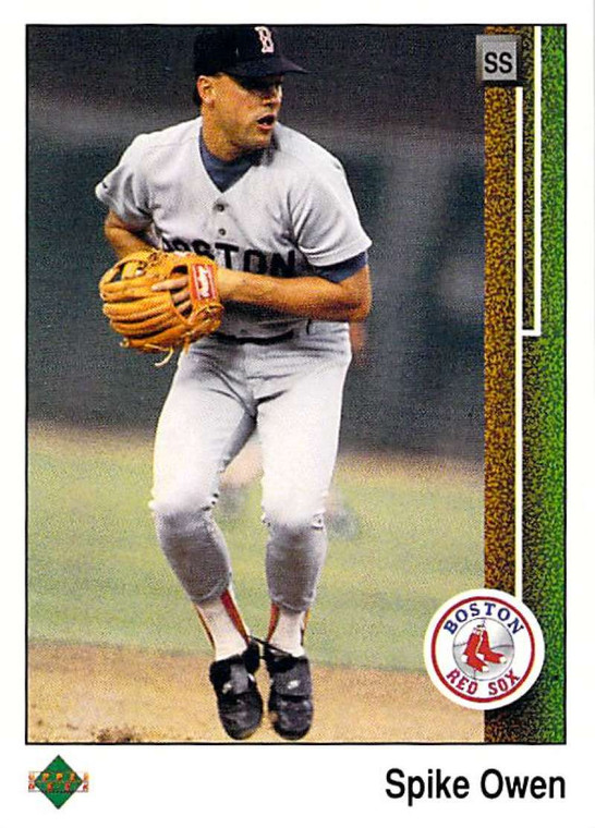 1989 Upper Deck #161 Spike Owen VG Boston Red Sox 