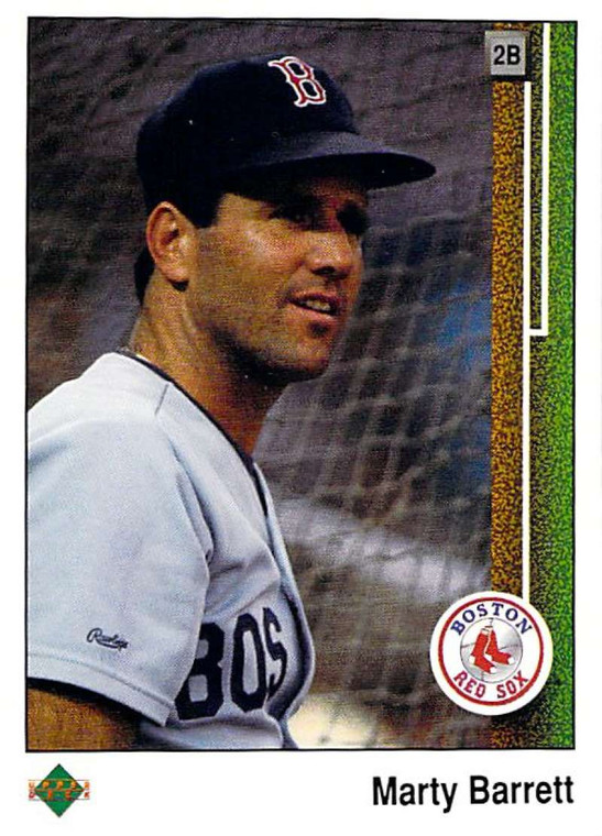 1989 Upper Deck #173 Marty Barrett VG Boston Red Sox 