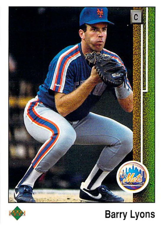 1989 Upper Deck #176 Barry Lyons VG New York Mets 