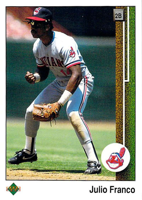1989 Upper Deck #186 Julio Franco VG Cleveland Indians 