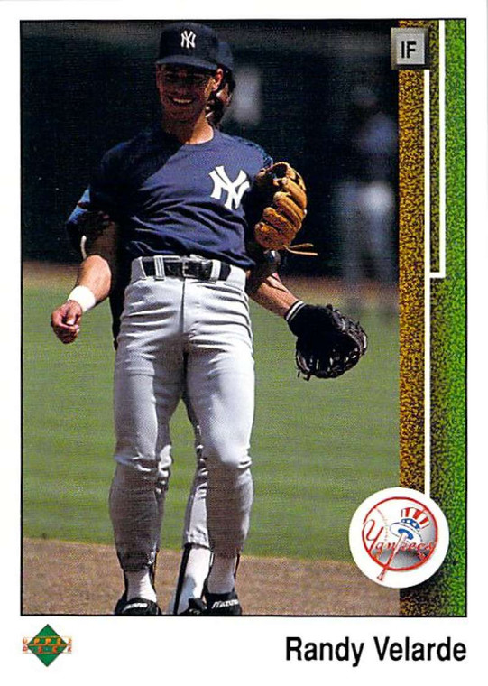 1989 Upper Deck #189 Randy Velarde VG New York Yankees 