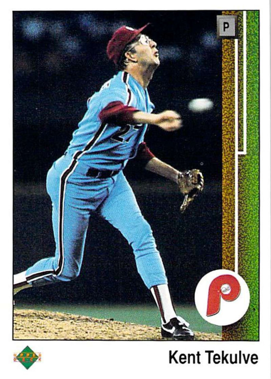 1989 Upper Deck #207 Kent Tekulve VG Philadelphia Phillies 