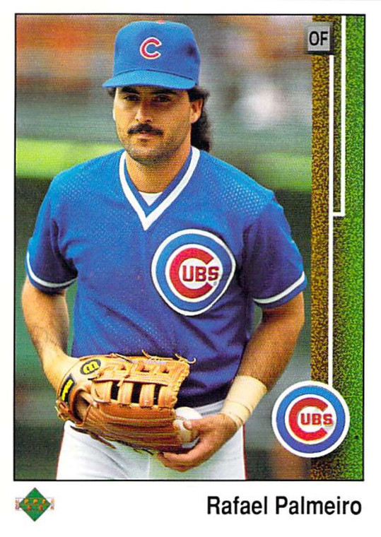 1989 Upper Deck #235 Rafael Palmeiro VG Chicago Cubs 