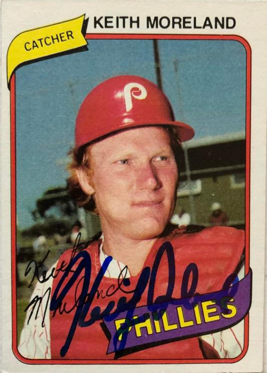 Keith Moreland Autographed 1980 Topps Burger King #3
