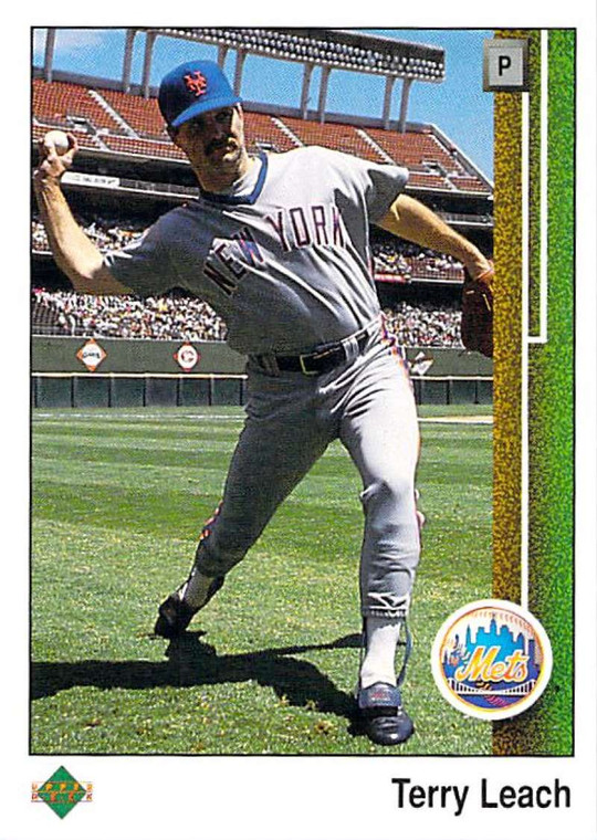 1989 Upper Deck #288 Terry Leach VG New York Mets 