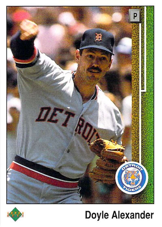 1989 Upper Deck #298 Doyle Alexander VG Detroit Tigers 