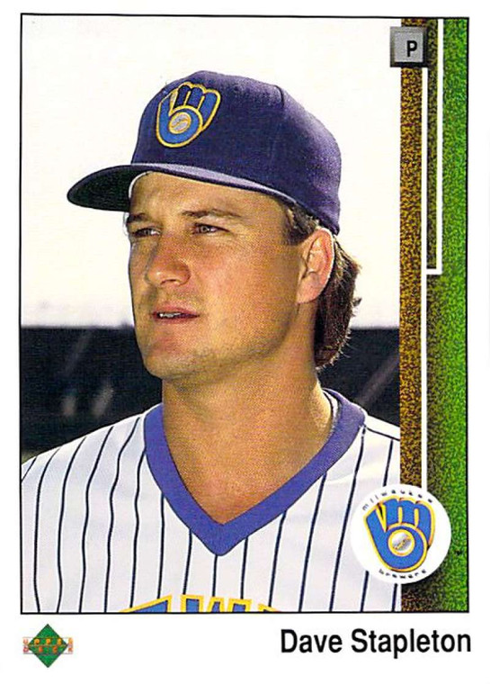 1989 Upper Deck #304 Dave Stapleton VG Milwaukee Brewers 