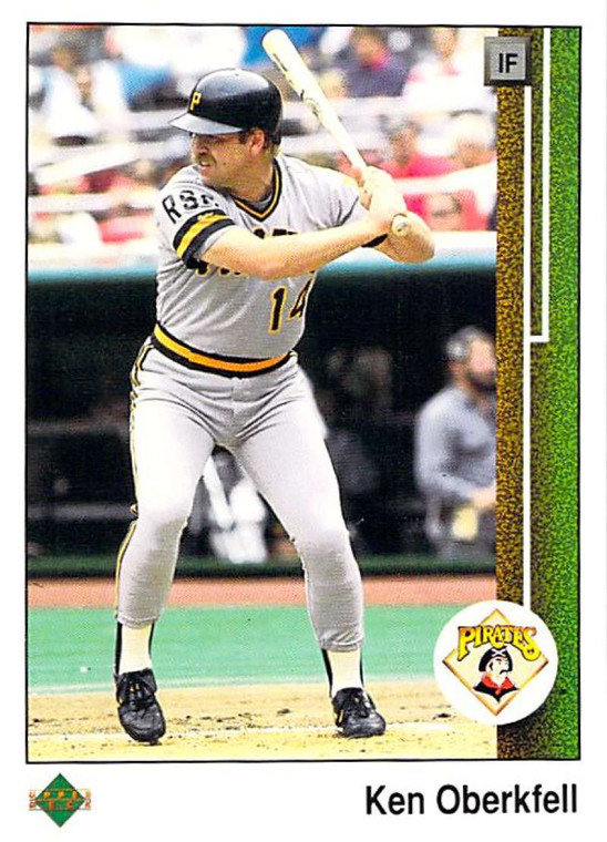 1989 Upper Deck #313 Ken Oberkfell VG Pittsburgh Pirates 