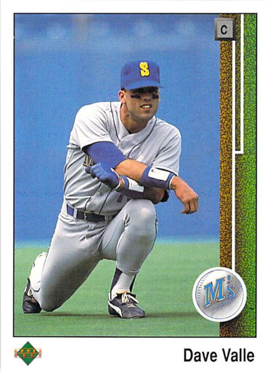 1989 Upper Deck #320 Dave Valle VG Seattle Mariners 