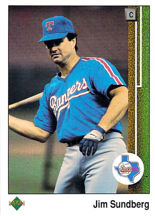 1989 Upper Deck #331 Jim Sundberg VG Texas Rangers 