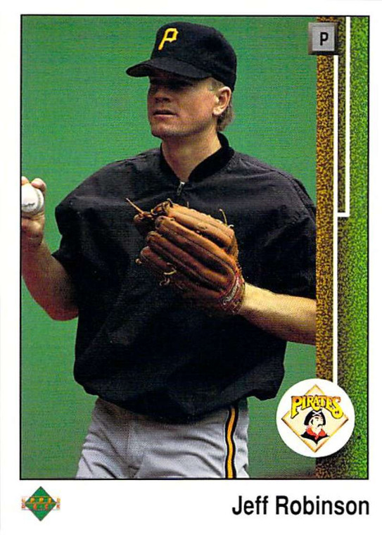 1989 Upper Deck #332 Jeff Robinson VG Pittsburgh Pirates 