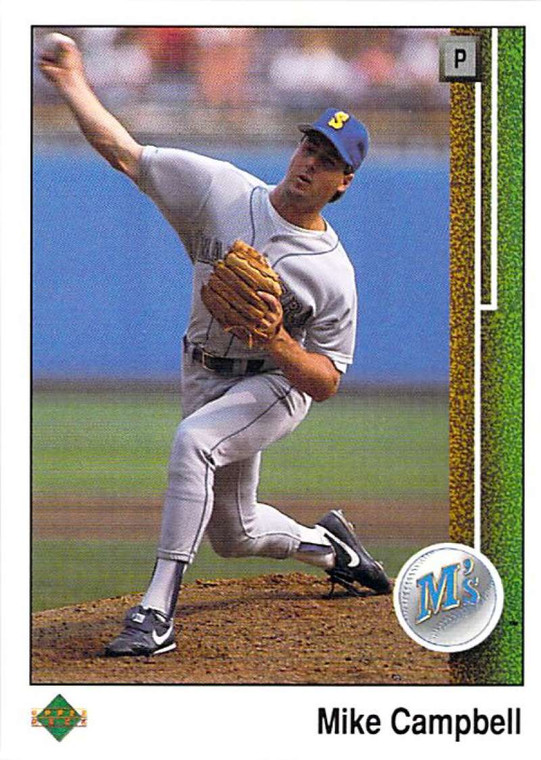 1989 Upper Deck #337 Mike Campbell VG Seattle Mariners 
