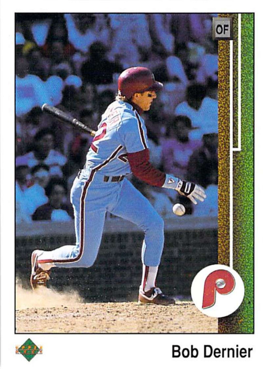 1989 Upper Deck #340 Bob Dernier VG Philadelphia Phillies 