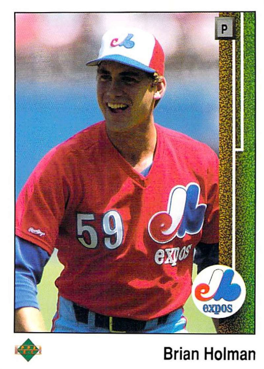 1989 Upper Deck #356 Brian Holman VG RC Rookie Montreal Expos 