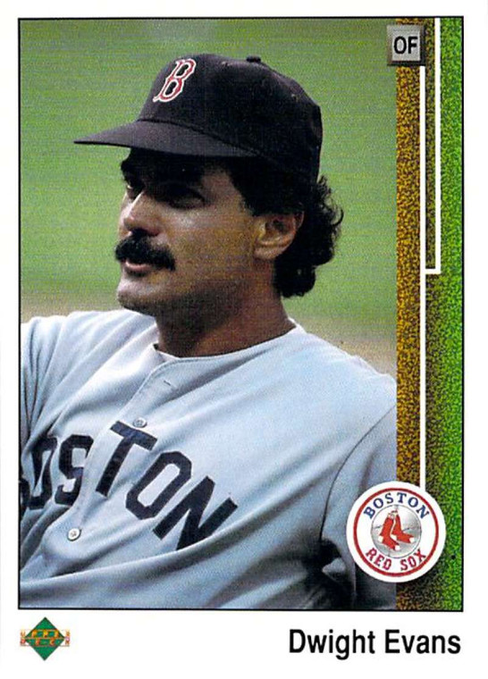 1989 Upper Deck #366 Dwight Evans VG Boston Red Sox 