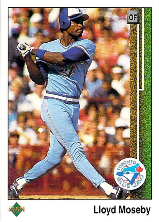 1989 Upper Deck #381 Lloyd Moseby VG Toronto Blue Jays 