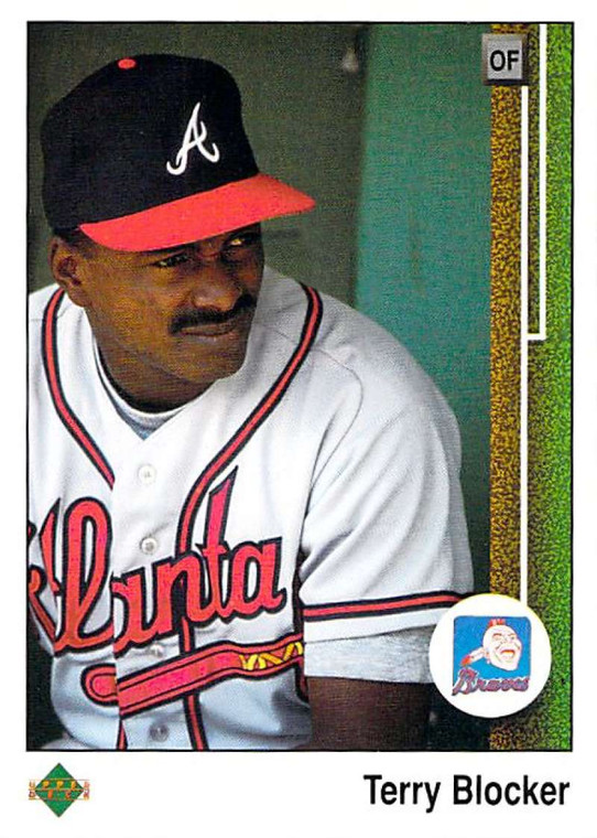 1989 Upper Deck #399 Terry Blocker VG RC Rookie Atlanta Braves 