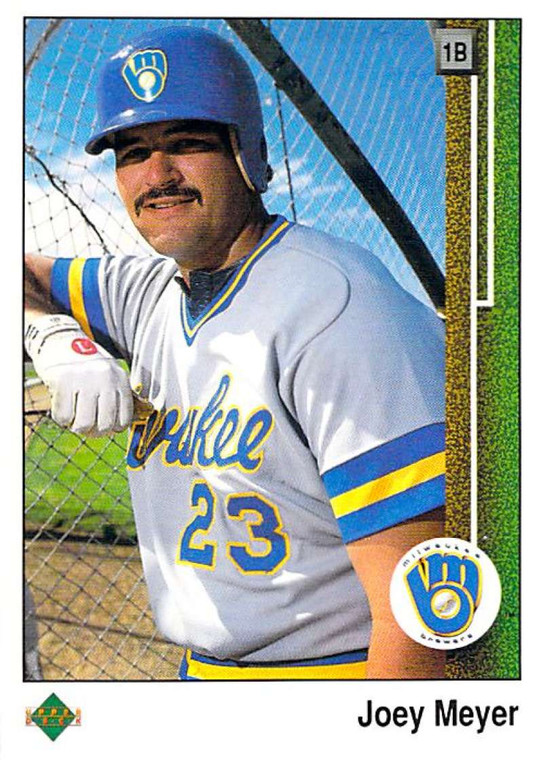 1989 Upper Deck #403 Joey Meyer VG Milwaukee Brewers 