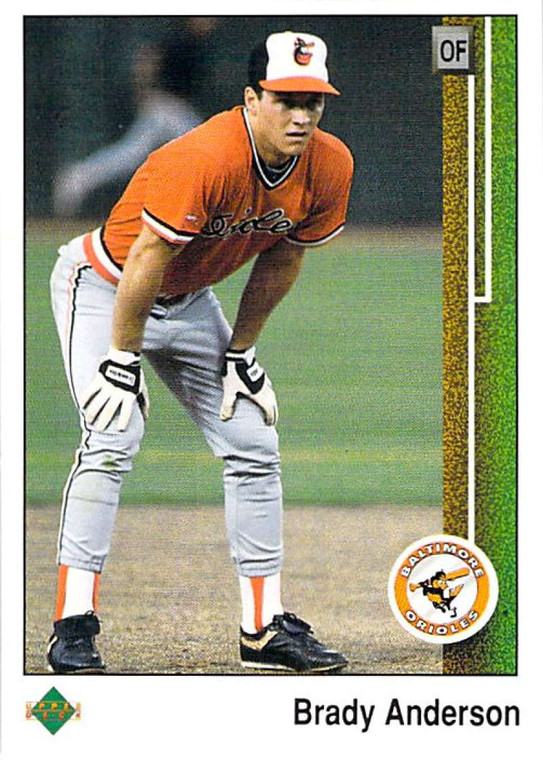 1989 Upper Deck #408 Brady Anderson VG RC Rookie Baltimore Orioles 