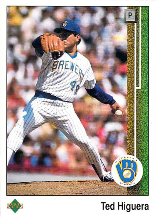 1989 Upper Deck #424 Teddy Higuera VG Milwaukee Brewers 