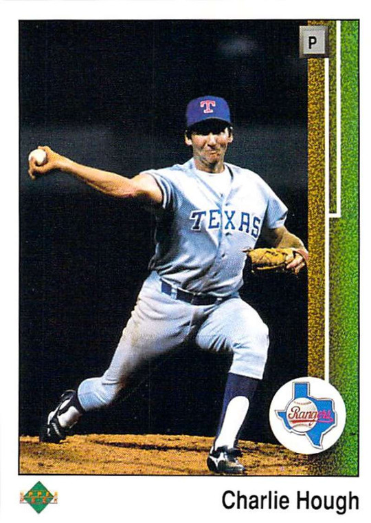 1989 Upper Deck #437 Charlie Hough VG Texas Rangers 