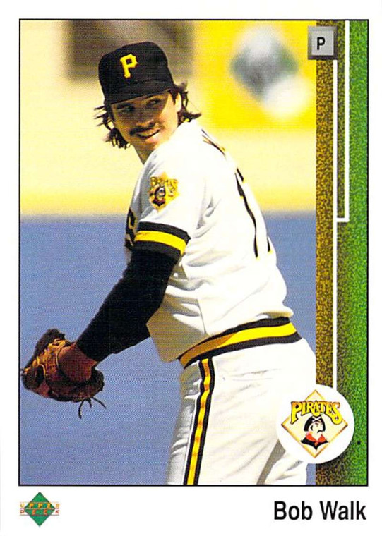 1989 Upper Deck #438 Bob Walk VG Pittsburgh Pirates 