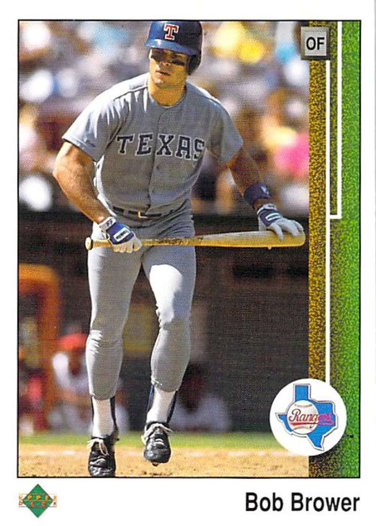 1989 Upper Deck #439 Bob Brower VG Texas Rangers 