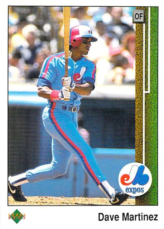 1989 Upper Deck #444 Dave Martinez VG Montreal Expos 