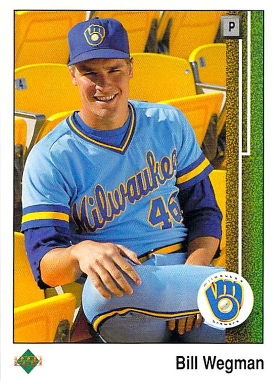 1989 Upper Deck #445 Bill Wegman VG Milwaukee Brewers 