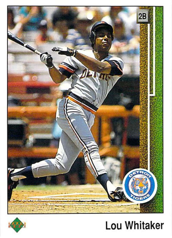 1989 Upper Deck #451 Lou Whitaker VG Detroit Tigers 