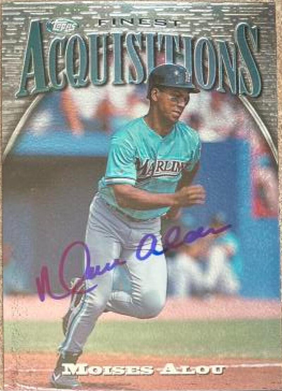 Moises Alou Autographed 1997 Topps Finest #297