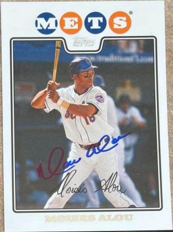 Moises Alou Autographed 2008 Topps #212