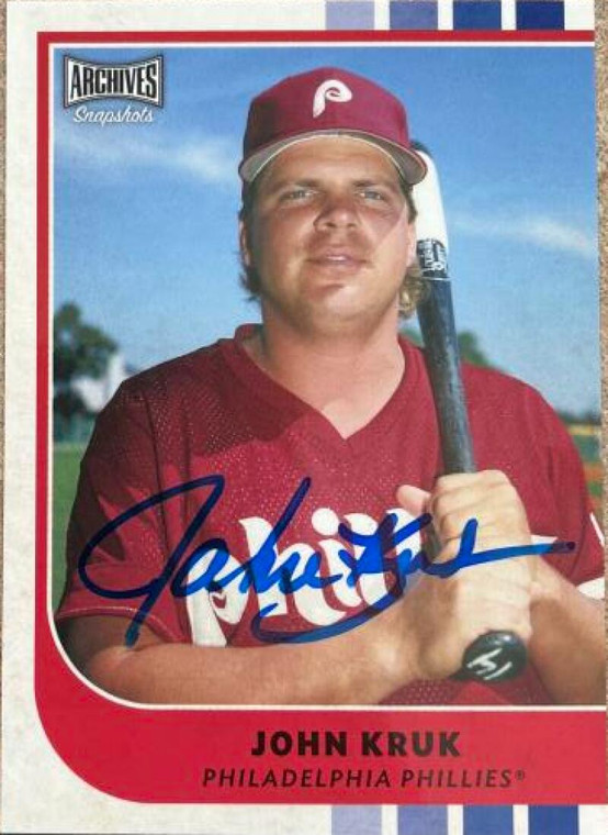 John Kruk Autographed 2022 Topps Archives Snapshots #15