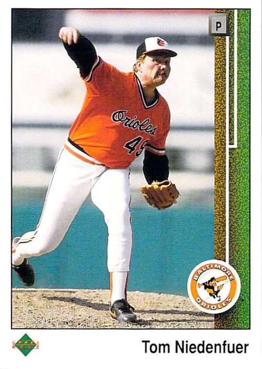 1989 Upper Deck #488 Tom Niedenfuer VG Baltimore Orioles 