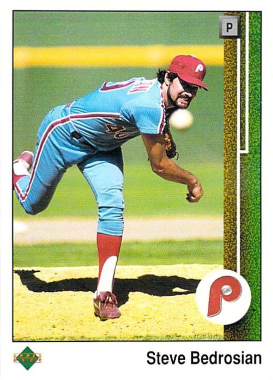 1989 Upper Deck #511 Steve Bedrosian VG Philadelphia Phillies 