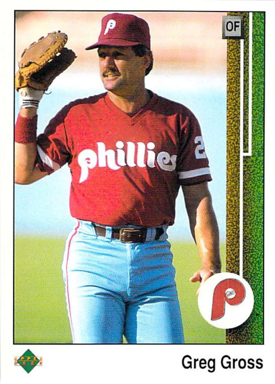 1989 Upper Deck #534 Greg Gross VG Philadelphia Phillies 