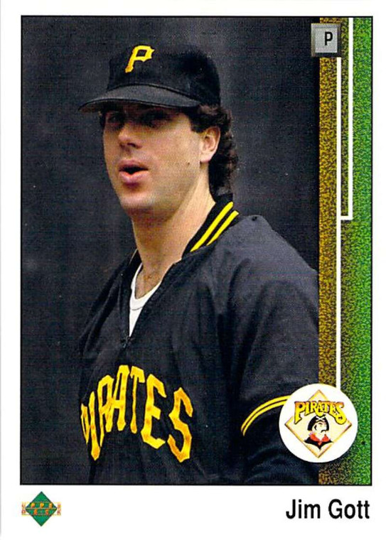 1989 Upper Deck #539 Jim Gott VG Pittsburgh Pirates 